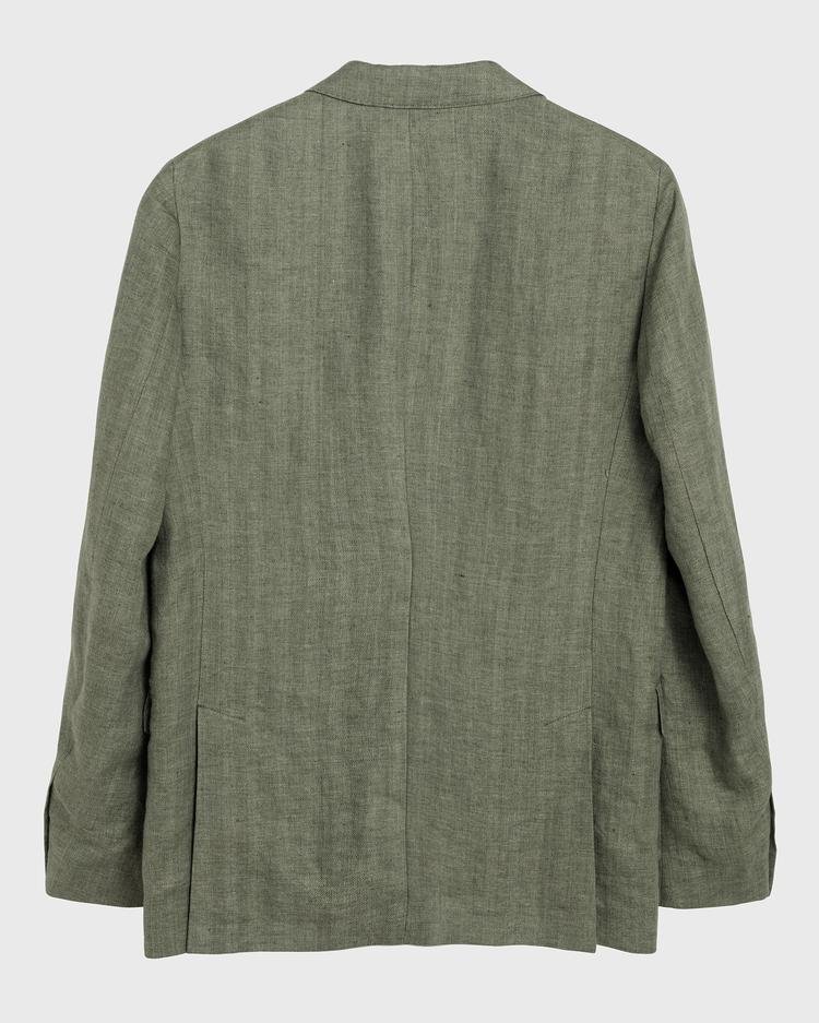 GANT Erkek Yeşil Keten Blazer Ceket