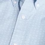 GANT Erkek Mavi Slim Fit Micro Sport Baskılı Gömlek