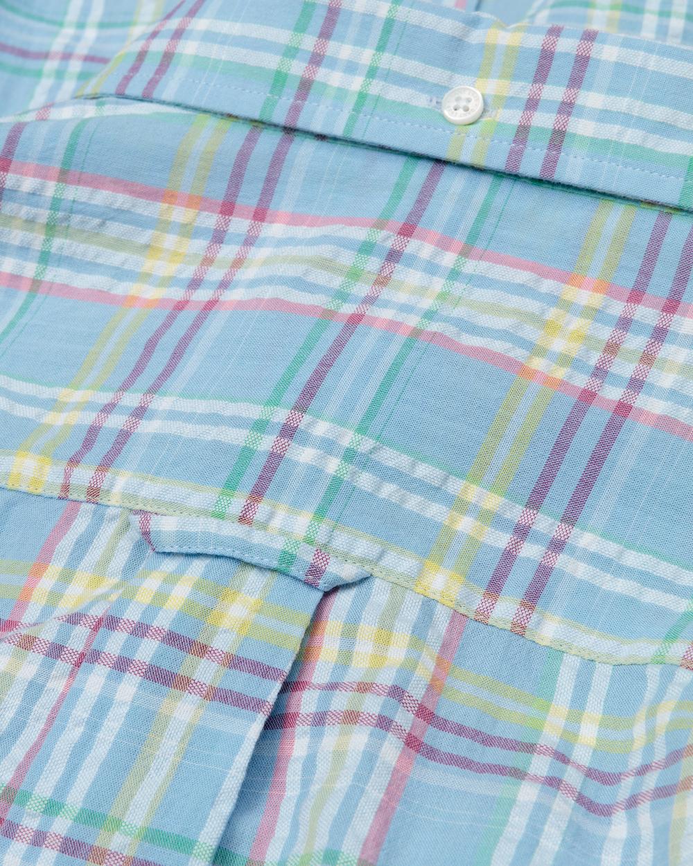 GANT Erkek Mavi Kareli Regular Fit Gömlek