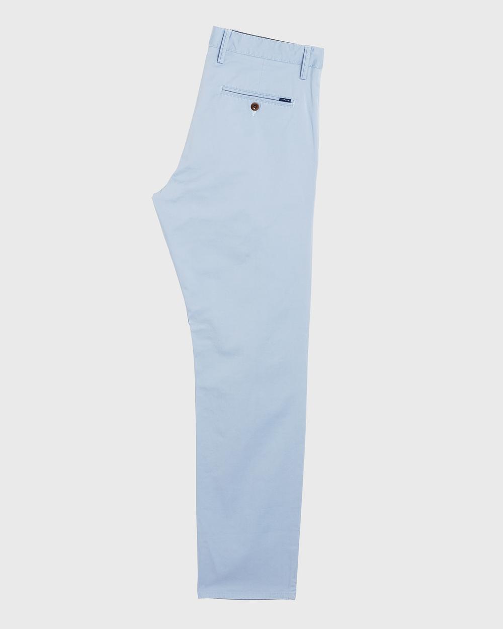 GANT Erkek Mavi Regular Fit Chino Pantolon