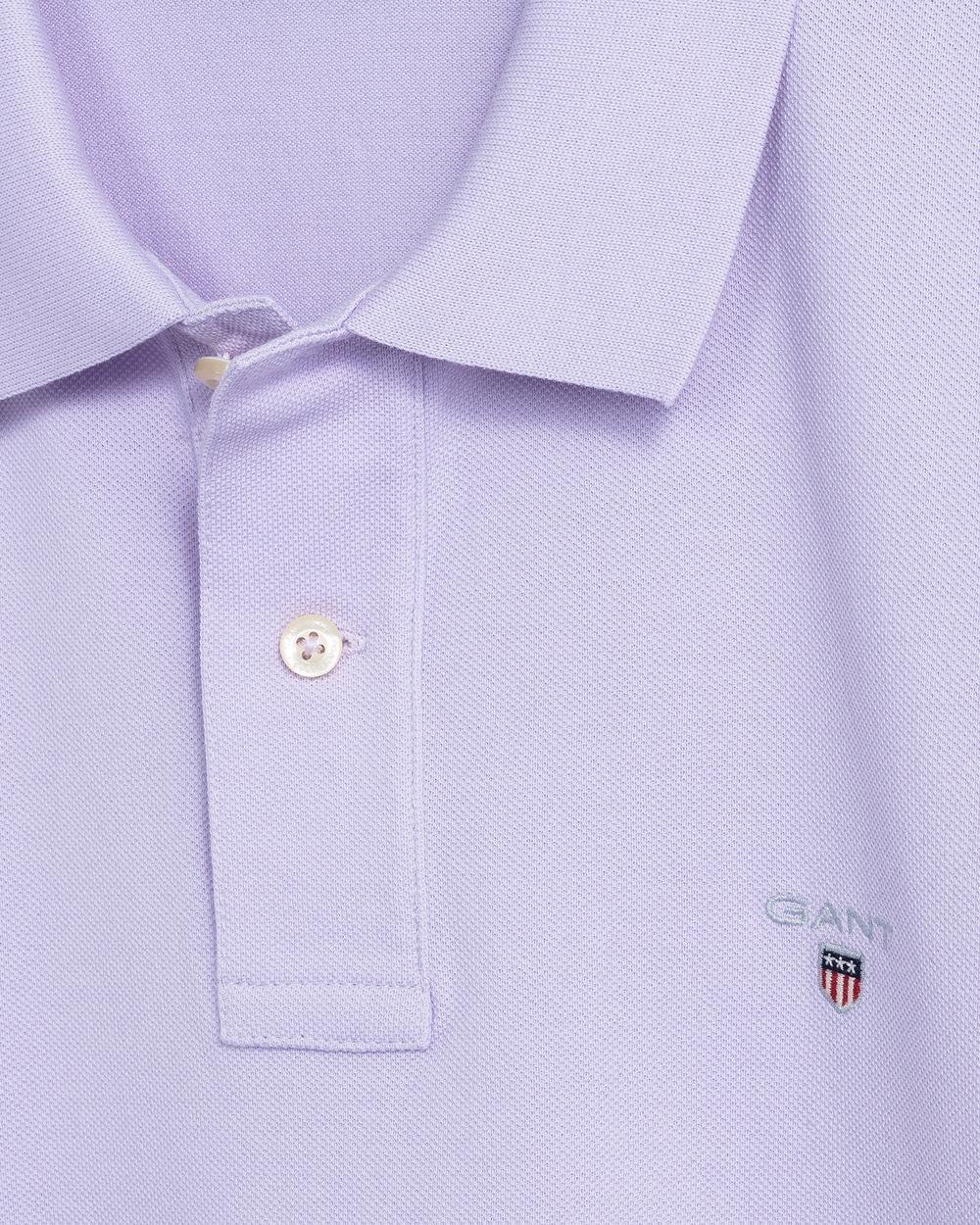 GANT Erkek Lila Regular Fit Pique Polo