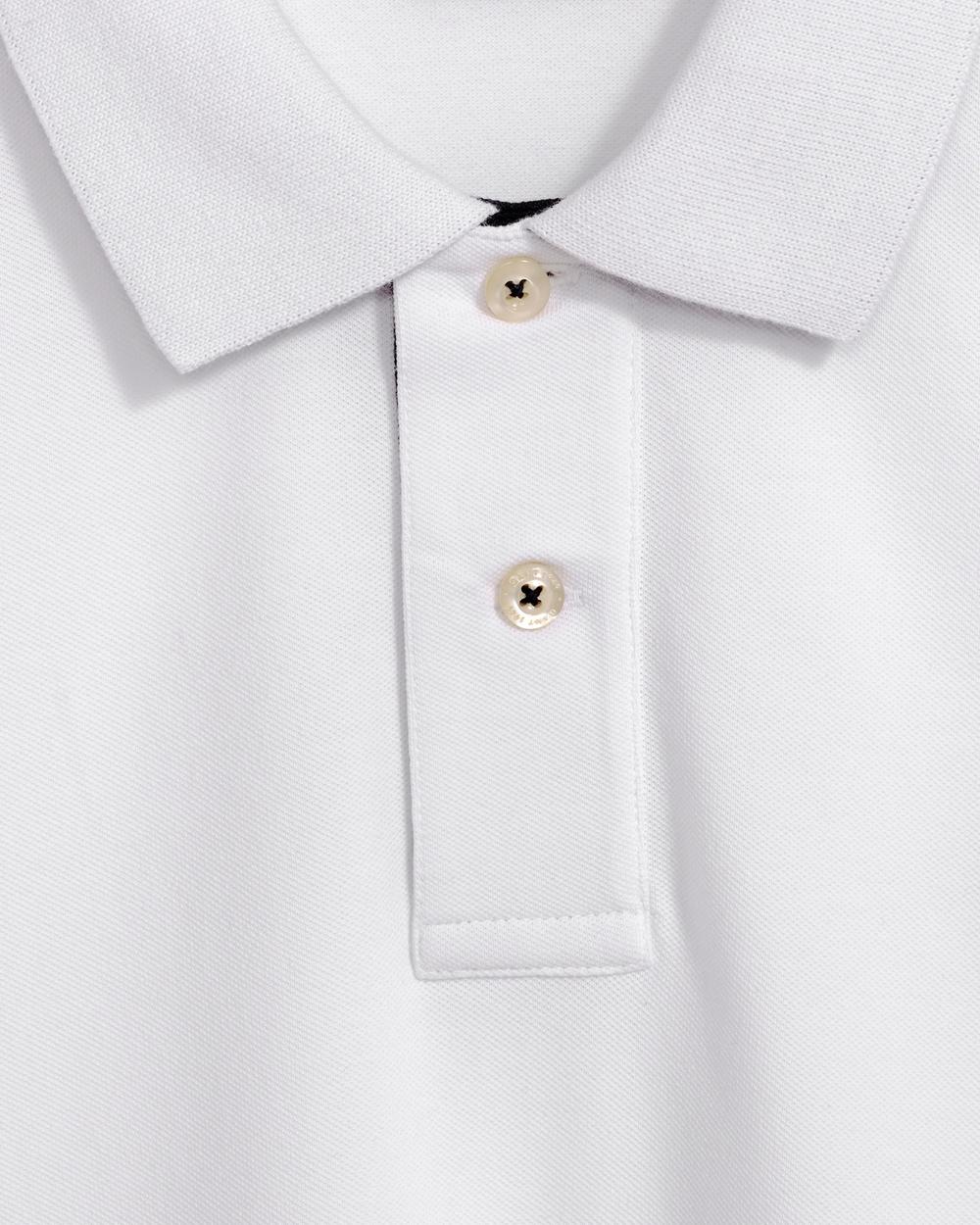 GANT Erkek Beyaz Kontrast Yaka Pique Rugger Polo