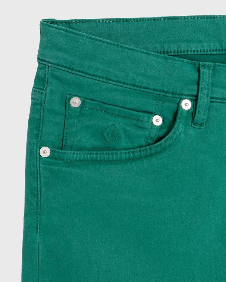 GANT Erkek Yeşil Denim Pantolon