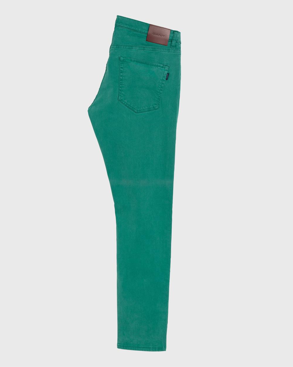 GANT Erkek Yeşil Denim Pantolon