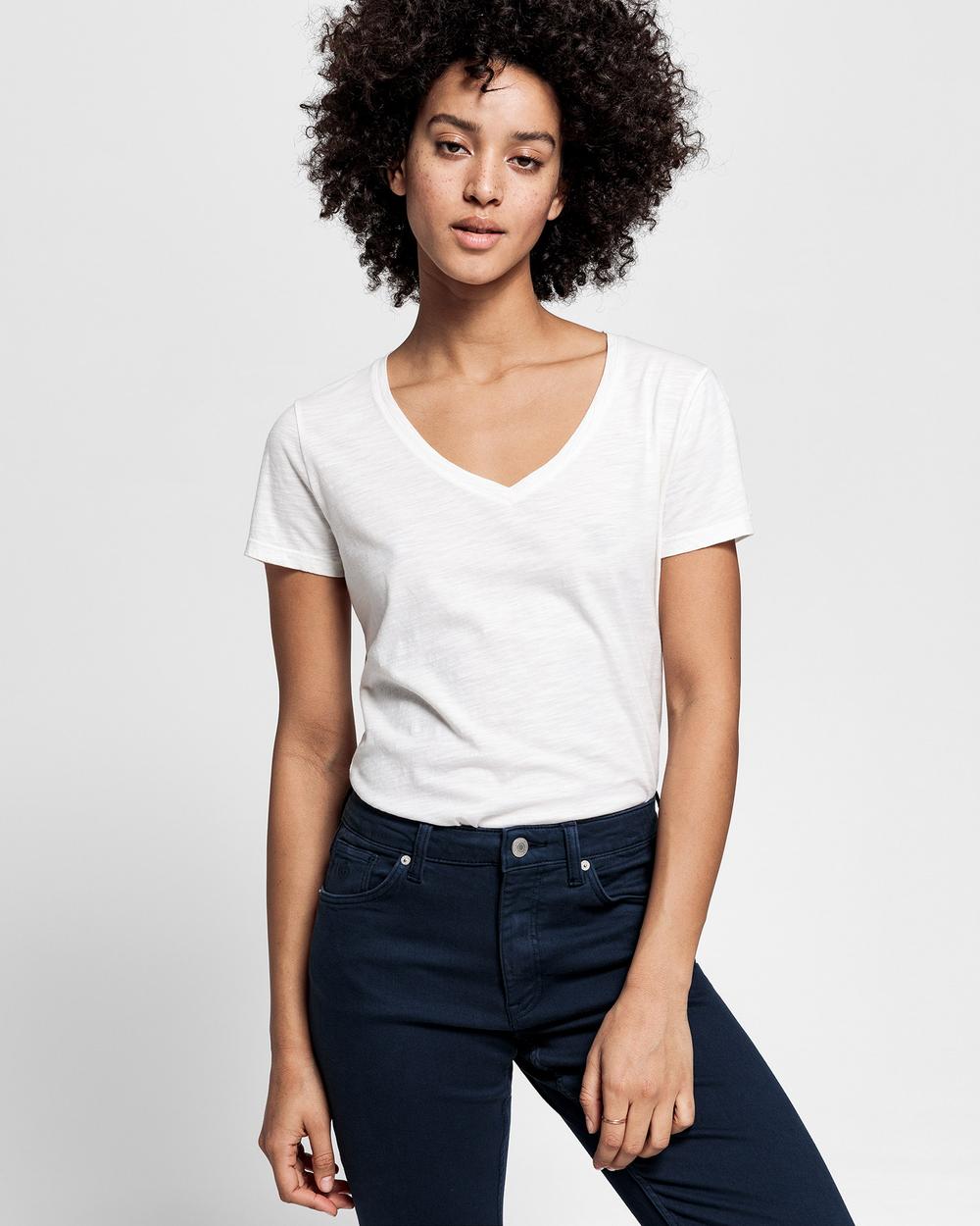 GANT Kadın Beyaz T-Shirt