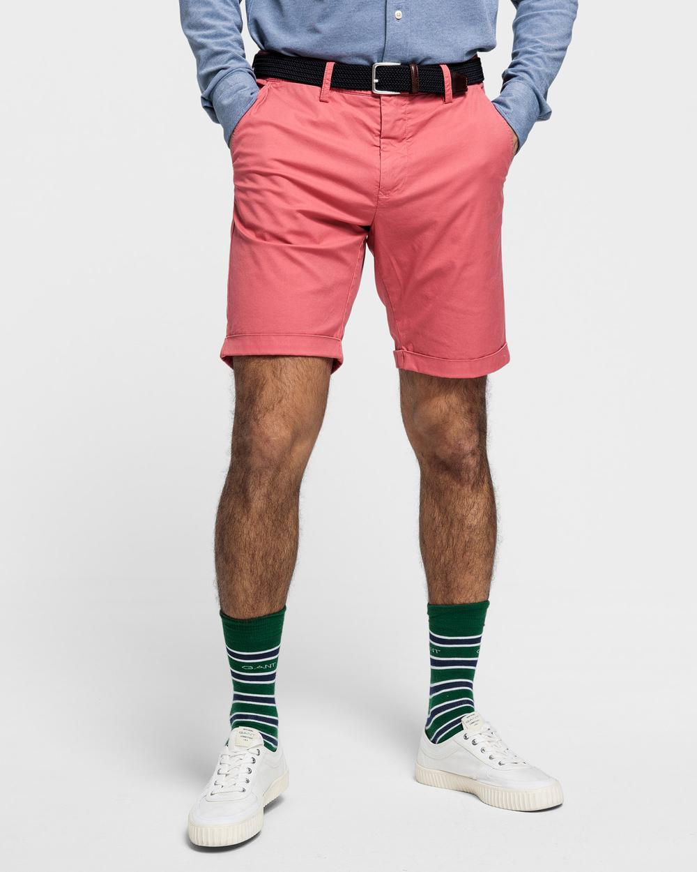 GANT Erkek Kırmızı Regular Fit Şort