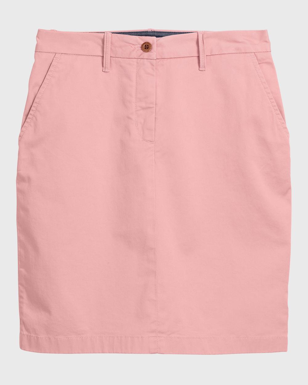 GANT Kadın Pembe Klasik Chino Etek