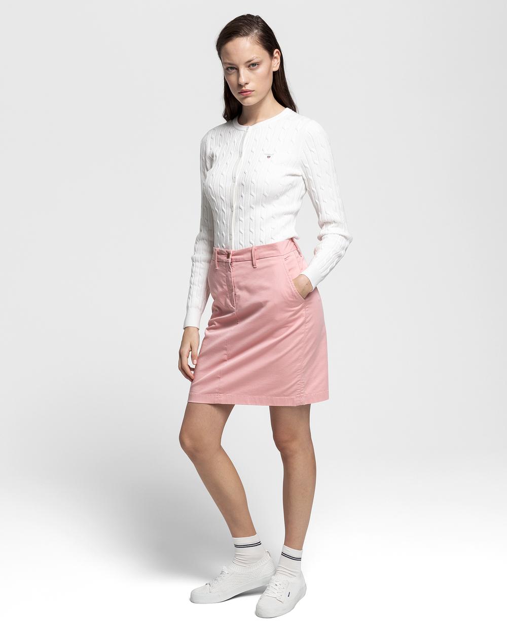 GANT Kadın Pembe Klasik Chino Etek