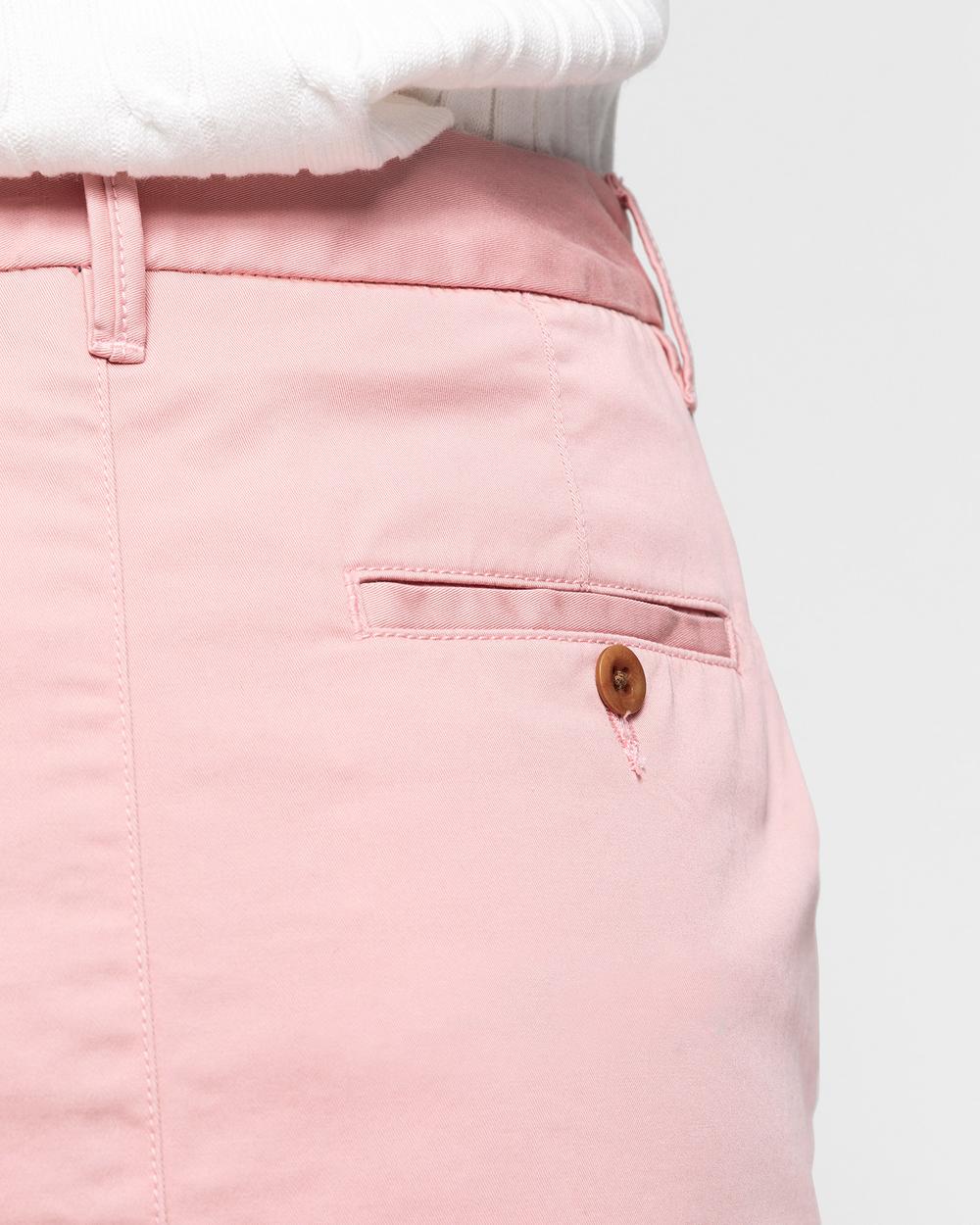 GANT Kadın Pembe Klasik Chino Etek