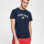 GANT Erkek Lacivert Regular Fit 1949 T-Shirt