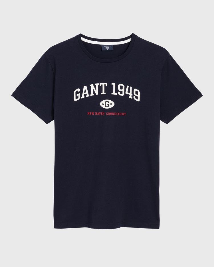 GANT Erkek Lacivert Regular Fit 1949 T-Shirt