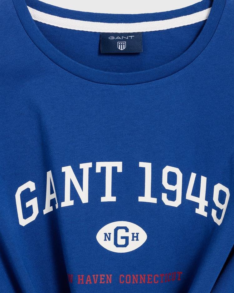 GANT Erkek Mavi Regular Fit 1949 T-Shirt