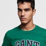 GANT Erkek Yeşil Grafik Baskılı T-Shirt