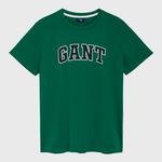 GANT Erkek Yeşil Grafik Baskılı T-Shirt