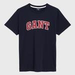 GANT Erkek Lacivert Grafik Baskılı T-Shirt