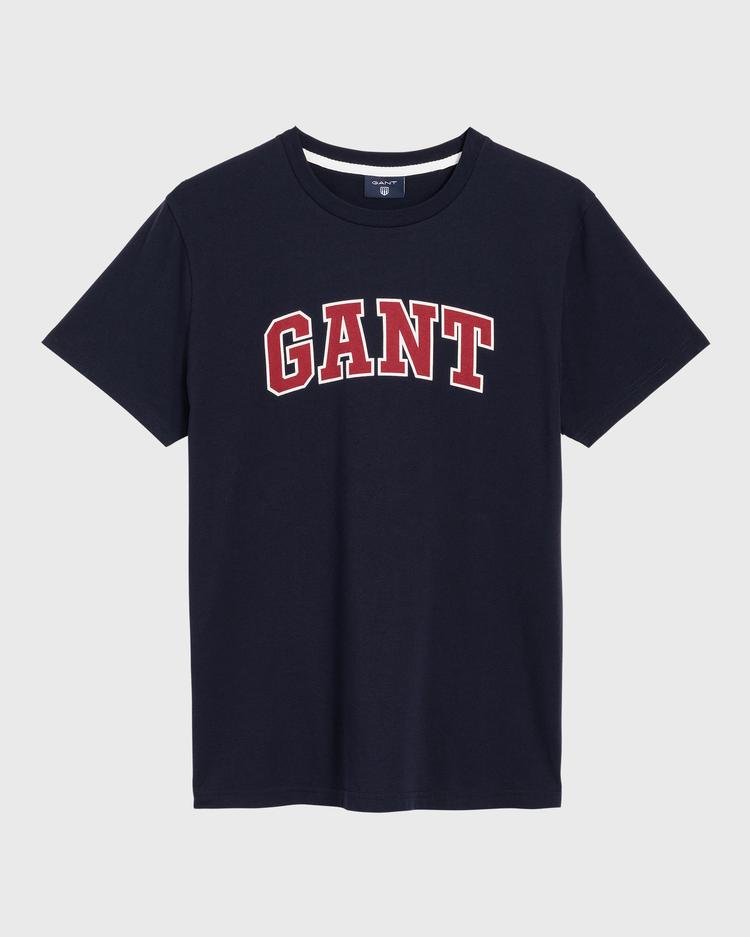 GANT Erkek Lacivert Grafik Baskılı T-Shirt
