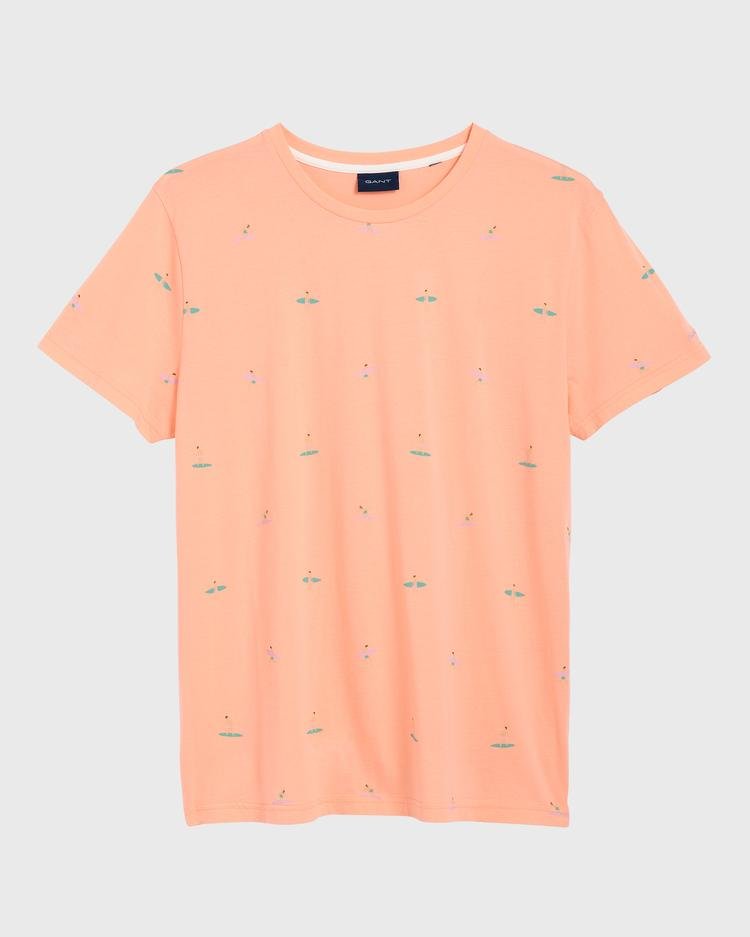 GANT Erkek Şeftali Rengi T-Shirt