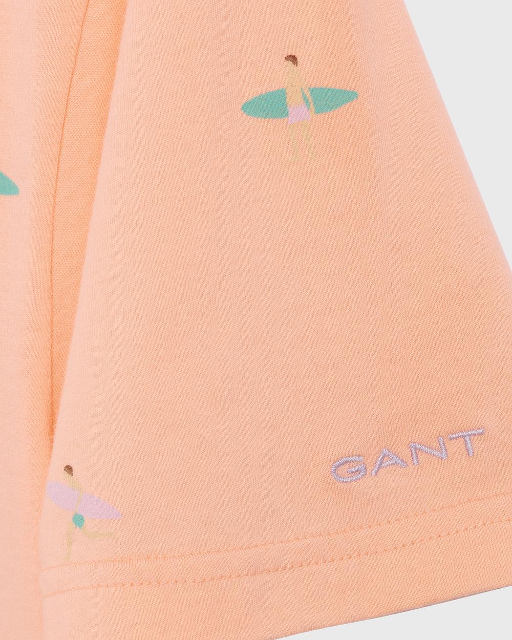 GANT Erkek Şeftali Rengi T-Shirt