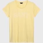 GANT Kadın Sarı Logo Baskılı T-Shirt