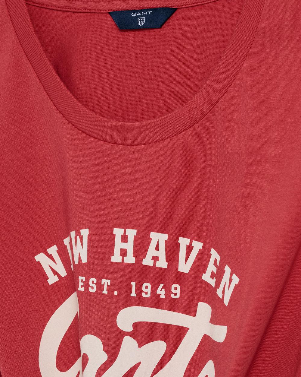 GANT Kadın Kırmızı Logo T-Shirt