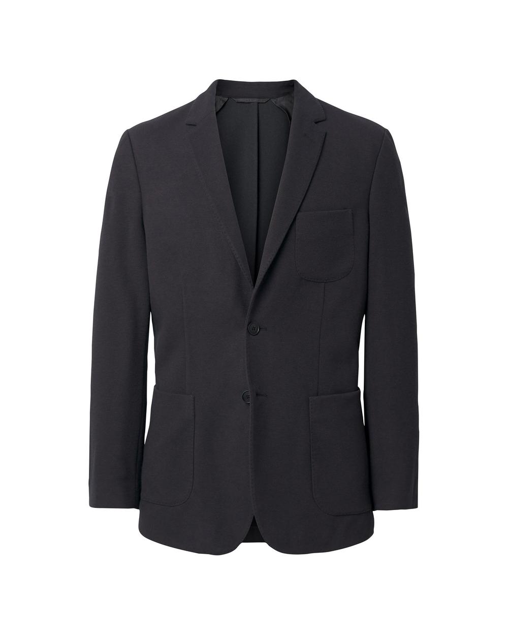 GANT Erkek Siyah Slim Woollen Jersey Blazer Ceket