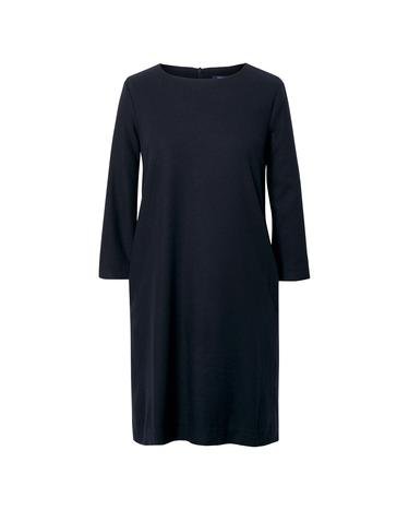 Kadın Lacivert Washable Flannel Dress Elbise