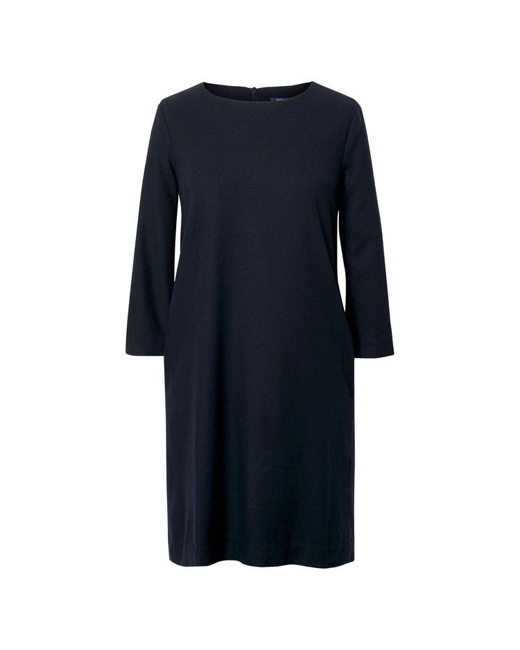 Kadın Lacivert Washable Flannel Dress Elbise