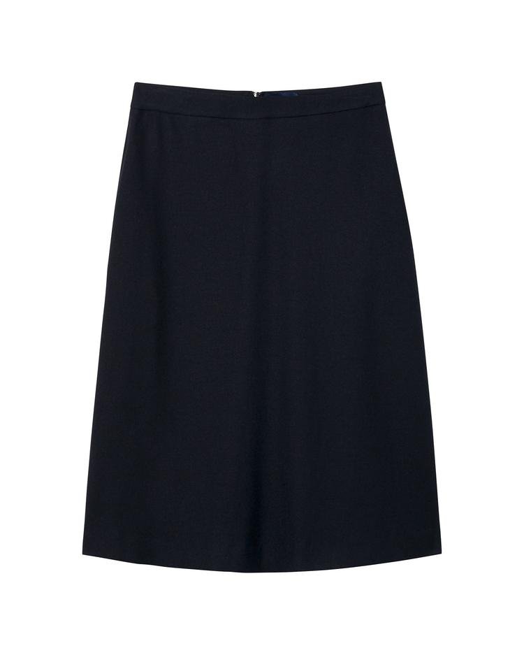 Kadın Lacivert Washable Flannel Skirt Etek