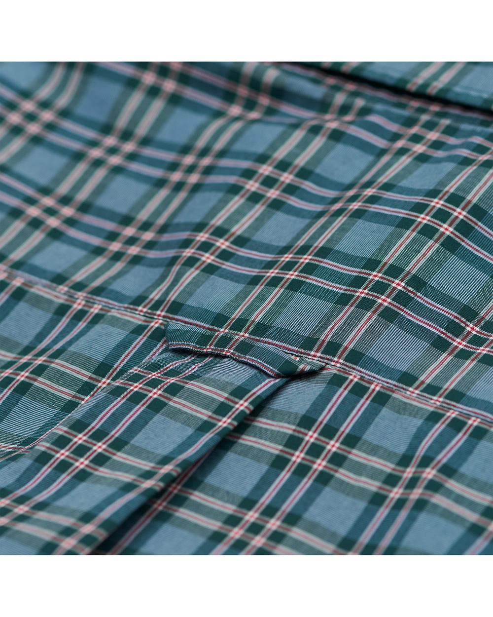 GANT Erkek Yeşil Kareli Broadcloth Check Reg Gomlek