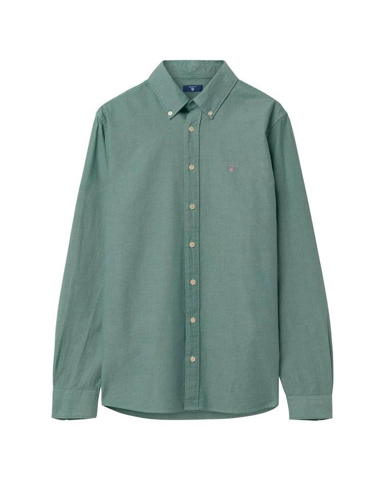 GANT Erkek Çocuk Yeşil Regular Oxford Gömlek