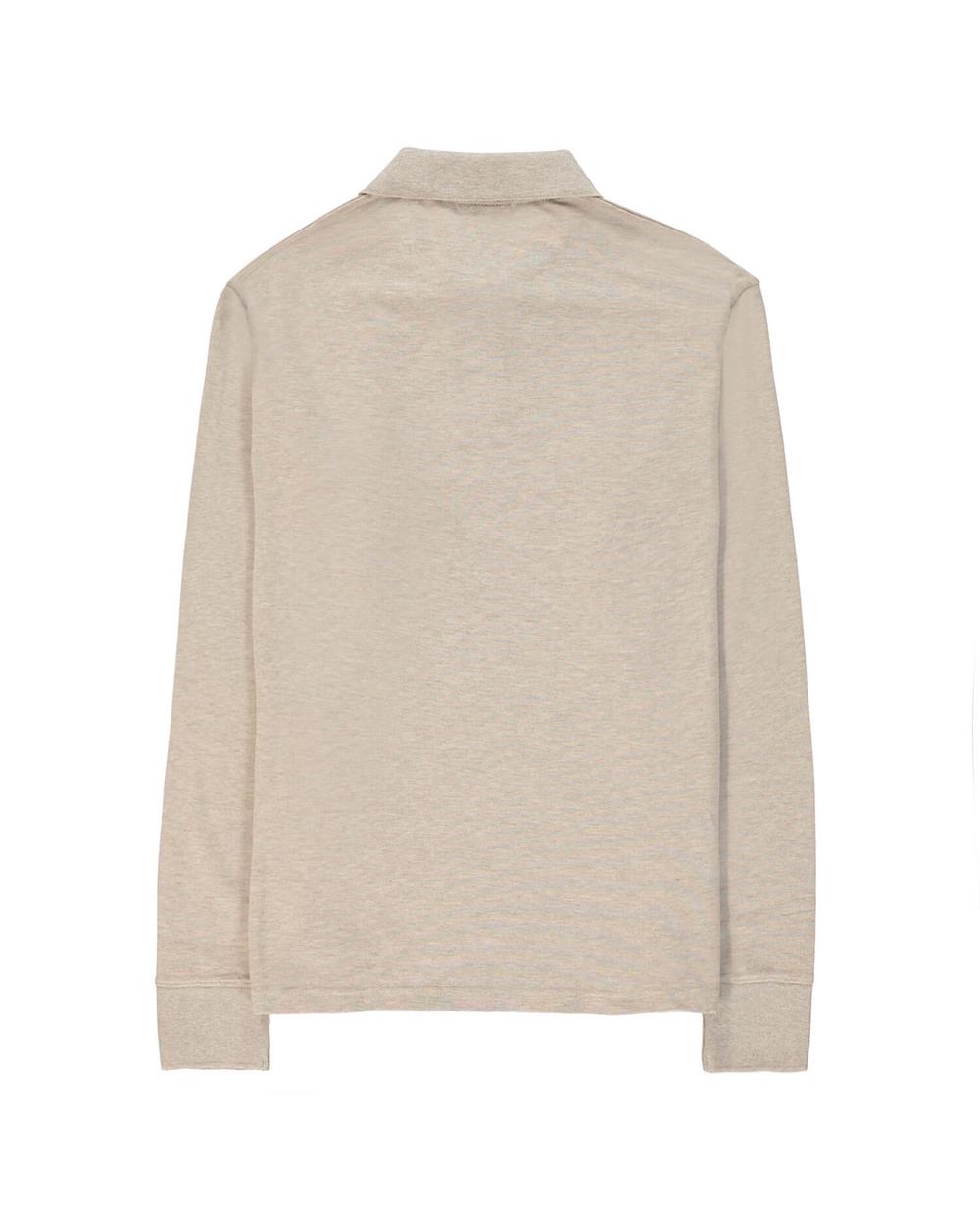 GANT Erkek Bej Original Piqué Rugger Uzun Kollu Polo Sweatshirt