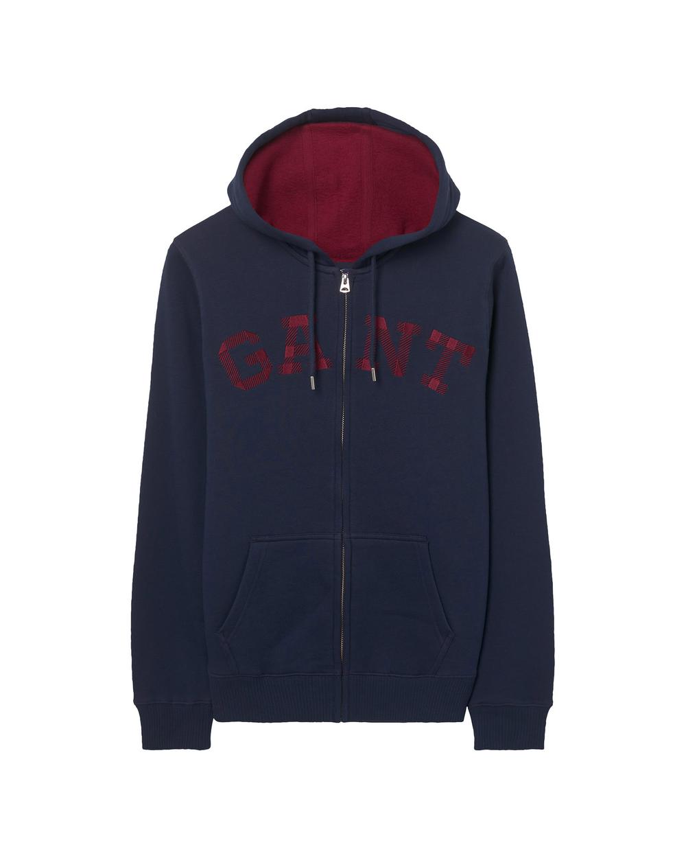 GANT Erkek Lacivert Contrast Backside Sweatshirt