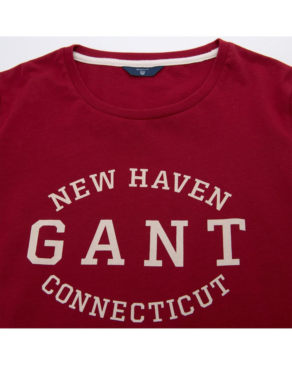 GANT Kadın Bordo Logolu T-Shirt