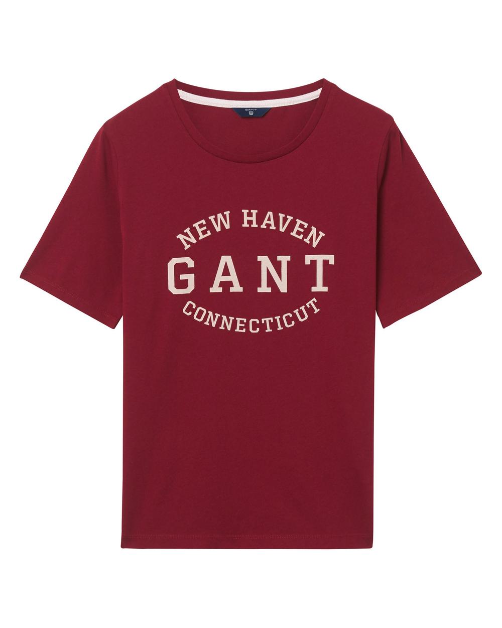 GANT Kadın Bordo Logolu T-Shirt