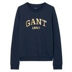 GANT Kadın Lacivert Gold Logolu Sweatshirt