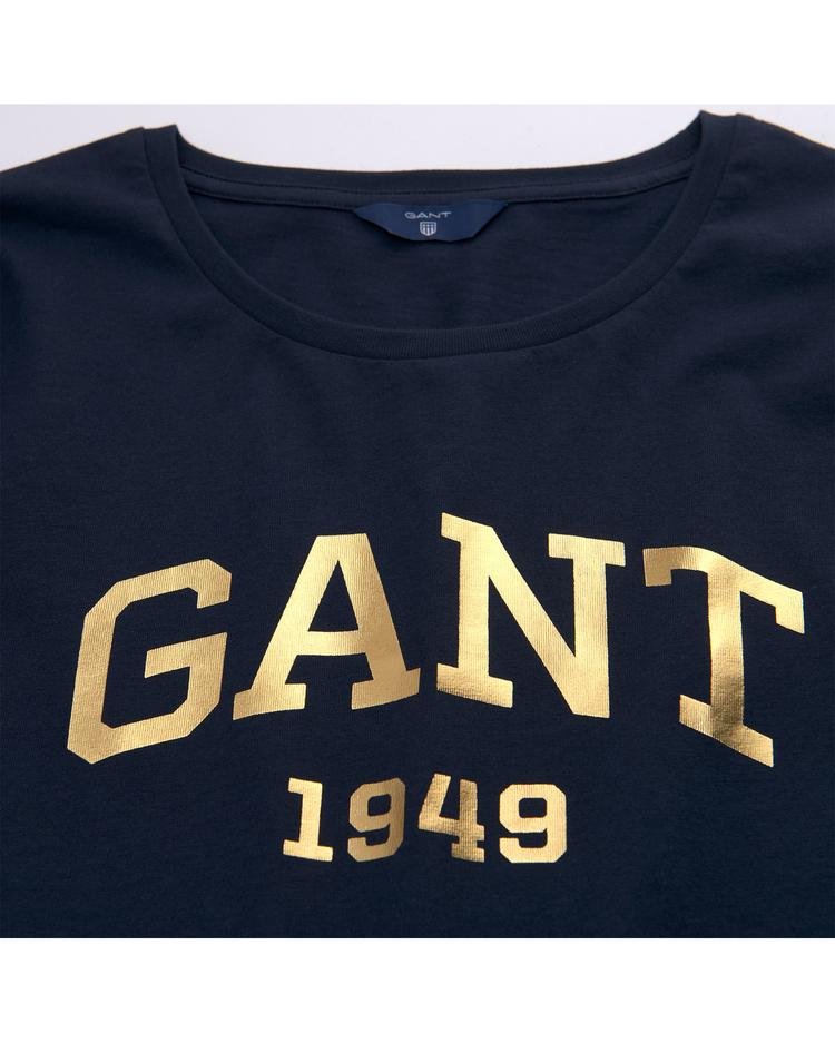 GANT Kadın Lacivert Gift Giving Logo T-Shirt