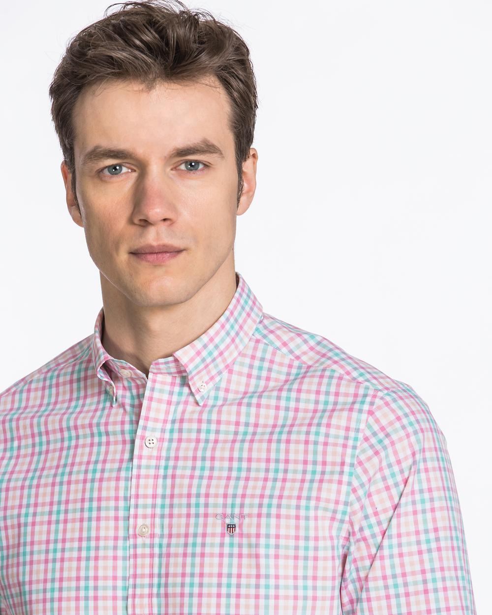 GANT Erkek Pembe Pique Slim Fit Gömlek