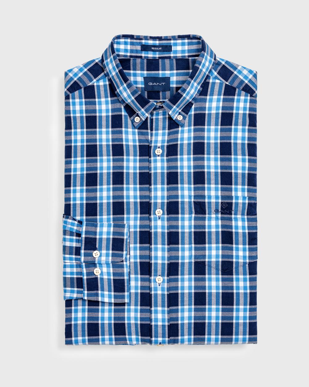 GANT Erkek Mavi Regular Fit Oxford Gömlek
