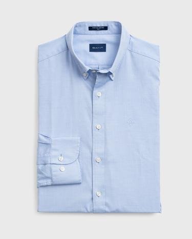 Erkek Mavi Pinpoint Oxford Gömlek