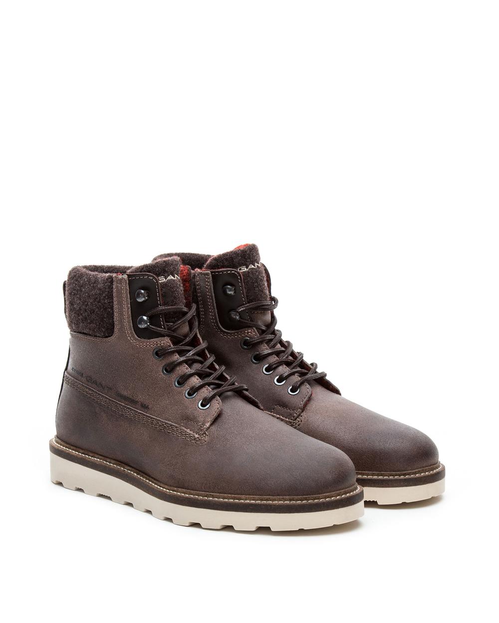 Erkek Kahverengi Don Mid Lace Bot