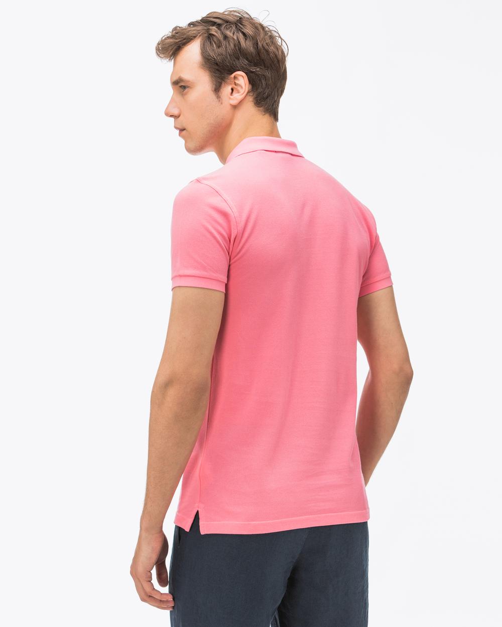 GANT Erkek Pembe Pique Slim Fit Polo