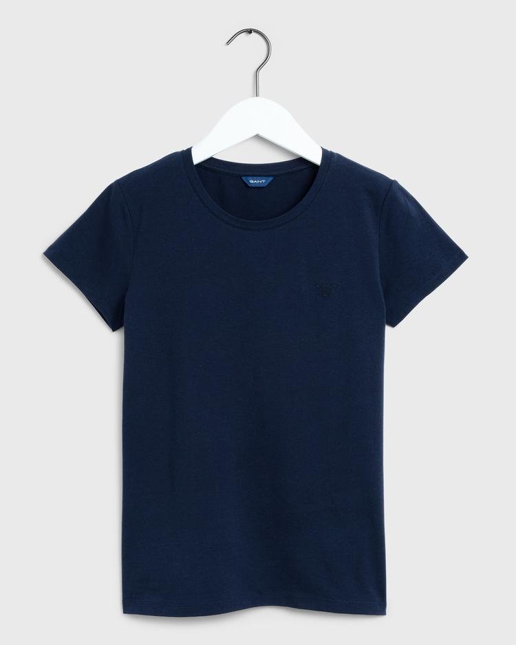 GANT Kadın Lacivert Slim Fit T-Shirt