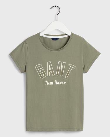 GANT Kadın Gri Regular Fit T-Shirt