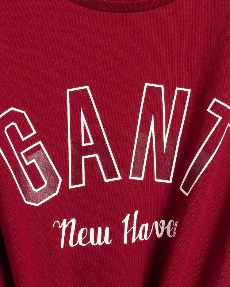 GANT Kadın Kırmızı Regular Fit T-Shirt