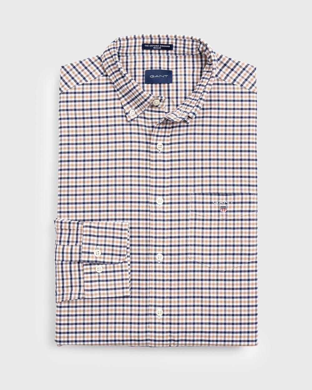 GANT Erkek Bej Regular Fit Gömlek