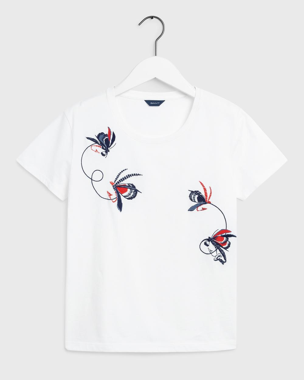 GANT Kadın Krem Relaxed Fit T-Shirt