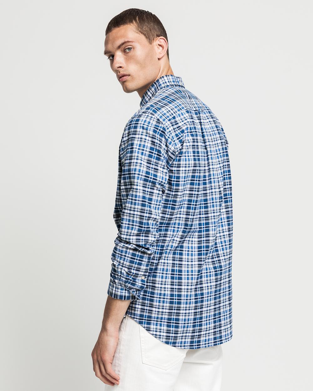 GANT Erkek Lacivert Regular Fit Gömlek