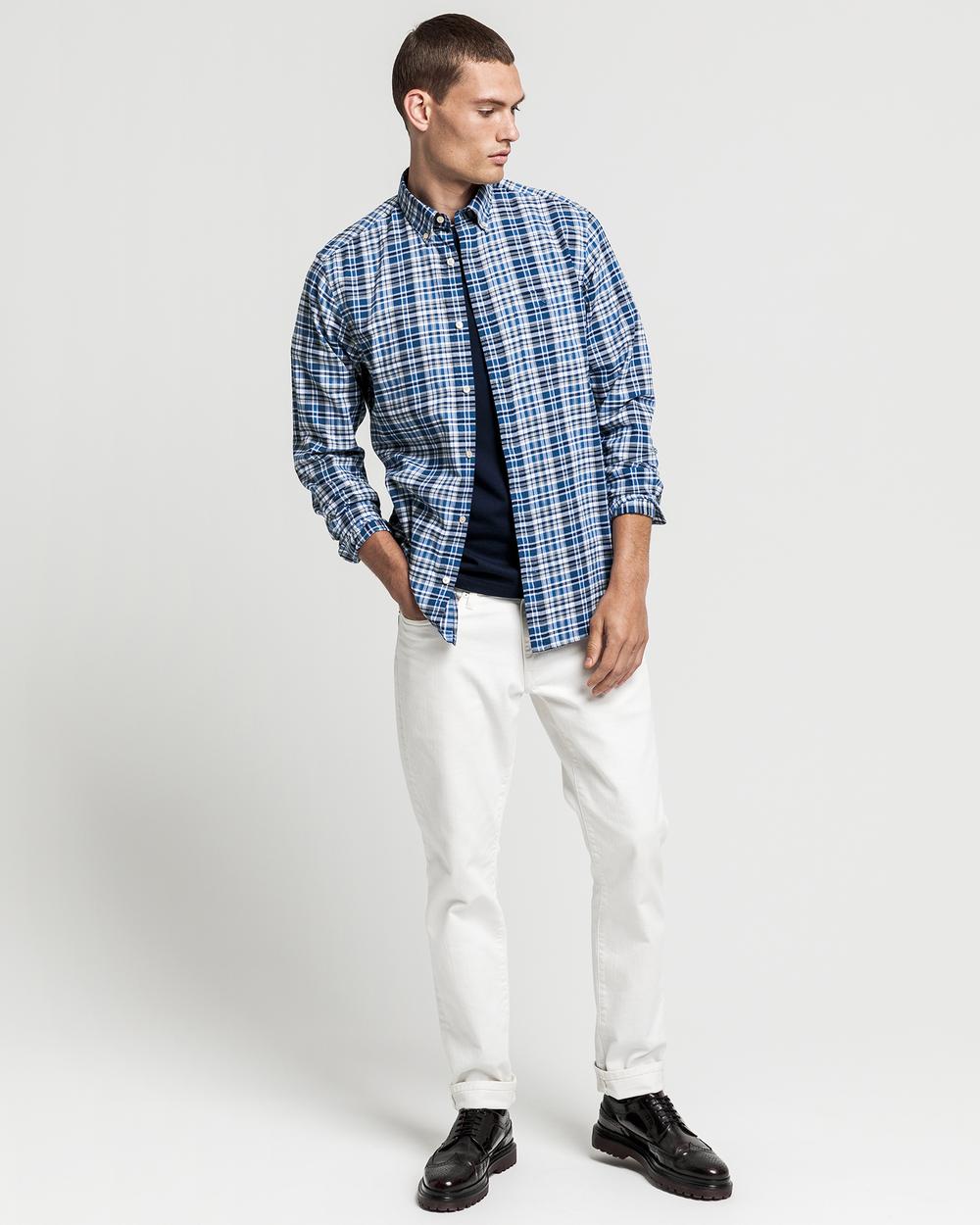 GANT Erkek Lacivert Regular Fit Gömlek