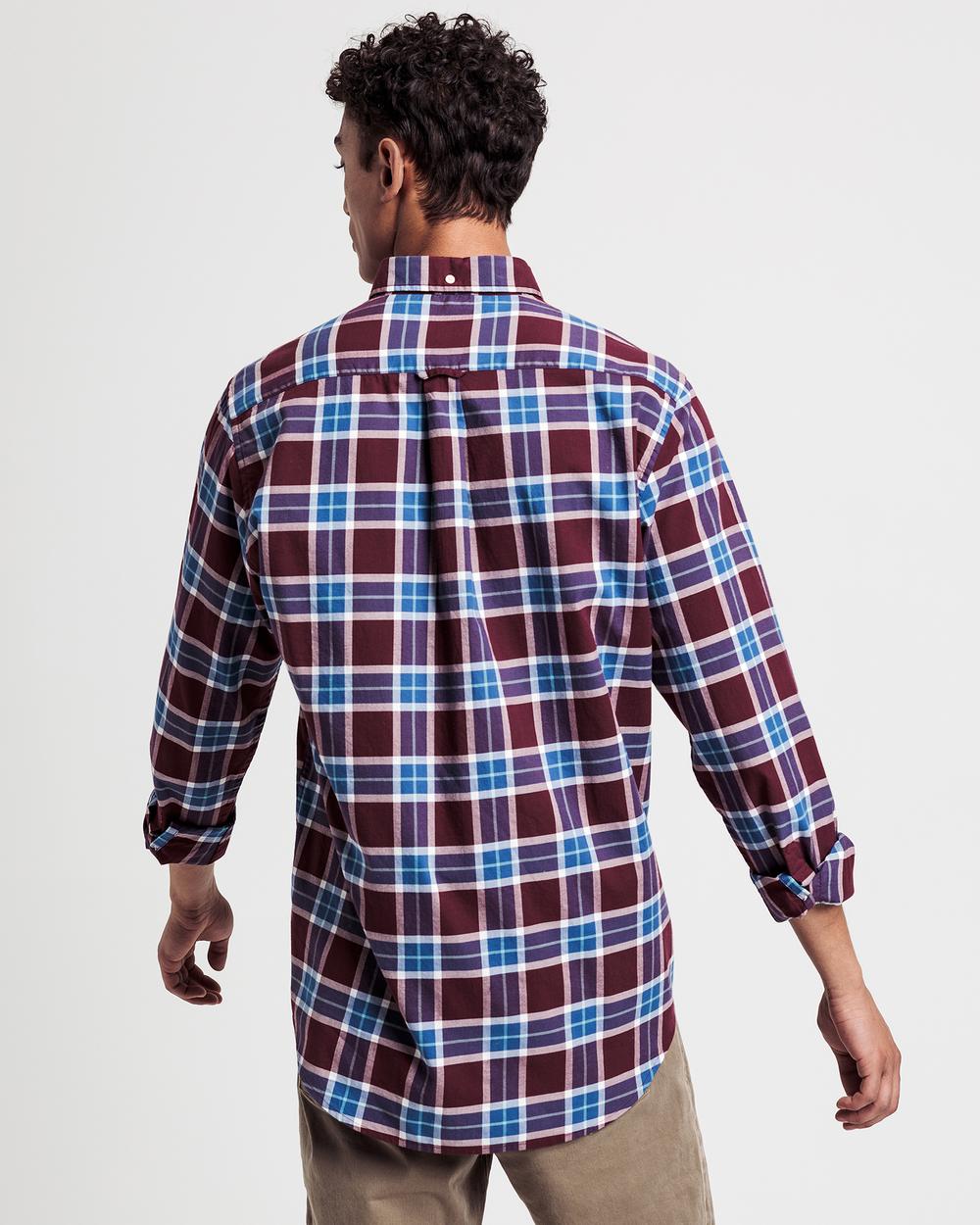 GANT Erkek Bordo Regular Fit Gömlek
