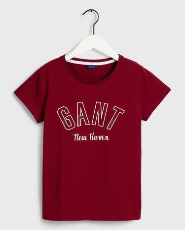 GANT Kadın Kırmızı Regular Fit T-Shirt